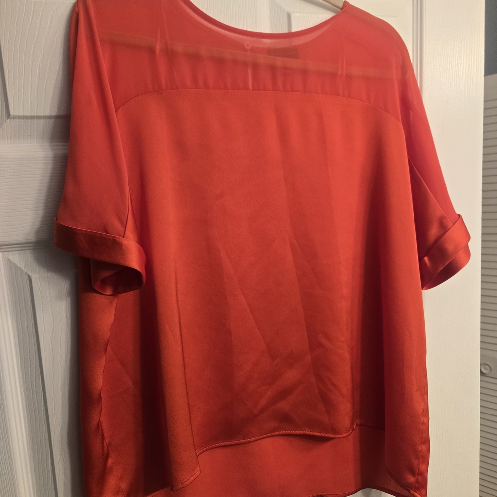 Vince Camuto Vibrant Orange Blouse